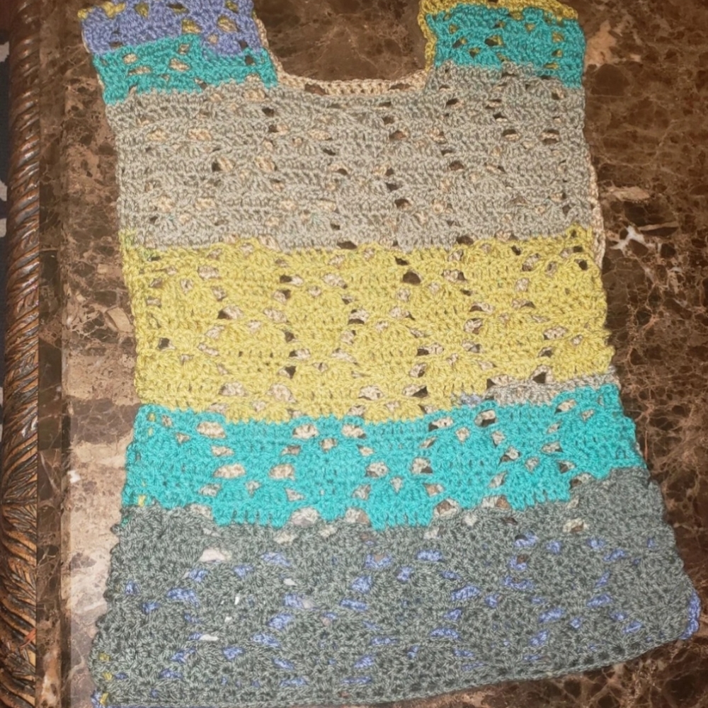 Hand made crochet tank